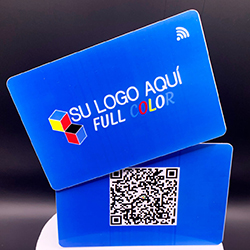 Smart Cards azul en PVC