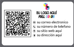 Logo +QR + información de contacto (horizontal)